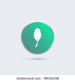 leaf icon. tree sign