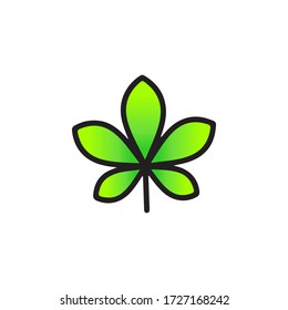 Leaf Icon In Trendy  Design Vector Eps 10