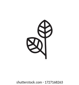 Leaf Icon In Trendy  Design Vector Eps 10