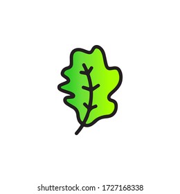 Leaf Icon In Trendy  Design Vector Eps 10