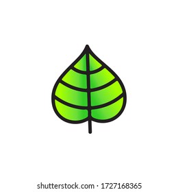 Leaf Icon In Trendy  Design Vector Eps 10
