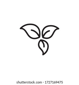 Leaf Icon In Trendy  Design Vector Eps 10