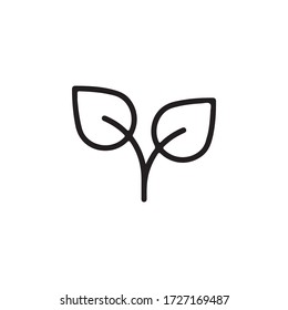 Leaf Icon In Trendy  Design Vector Eps 10