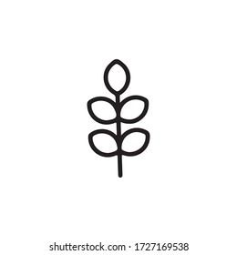 Leaf Icon In Trendy  Design Vector Eps 10