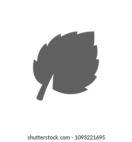 Leaf icon in trendy flat style isolated on white background. Symbol for your web site design, logo, app, UI. Vector illustration, EPS