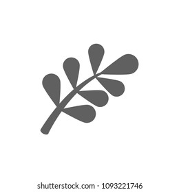 Leaf icon in trendy flat style isolated on white background. Symbol for your web site design, logo, app, UI. Vector illustration, EPS