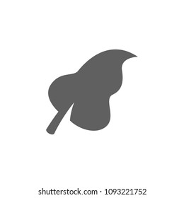 Leaf icon in trendy flat style isolated on white background. Symbol for your web site design, logo, app, UI. Vector illustration, EPS