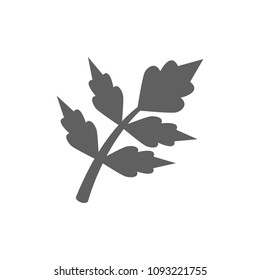 Leaf icon in trendy flat style isolated on white background. Symbol for your web site design, logo, app, UI. Vector illustration, EPS