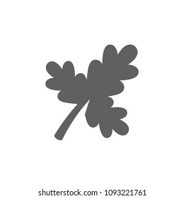 Leaf icon in trendy flat style isolated on white background. Symbol for your web site design, logo, app, UI. Vector illustration, EPS