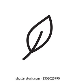 leaf icon i trendy flat style 