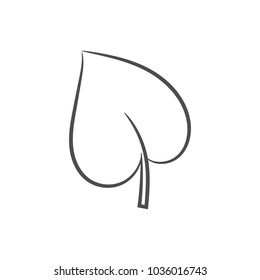 Leaf icon. Vector.