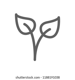 leaf icon vector