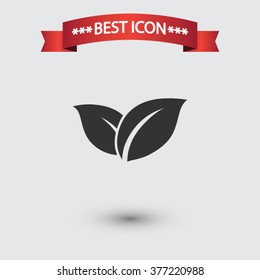 Leaf icon vector