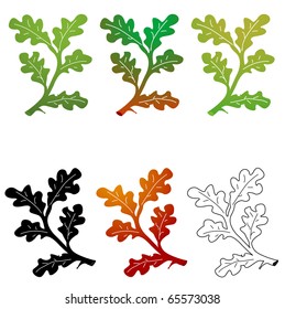 Leaf icon vector