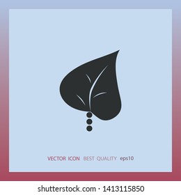 Leaf icon, vector design element
