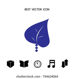 Leaf icon, vector design element