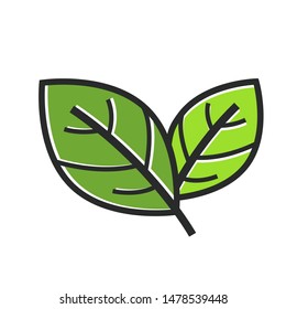 leaf icon vector design template