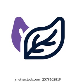 leaf icon. vector dual tone icon for your website, mobile, presentation, and logo design.