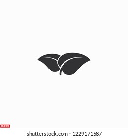 Leaf icon. Vector  Eps 10 
