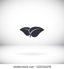 Leaf icon. Vector  Eps 10 
