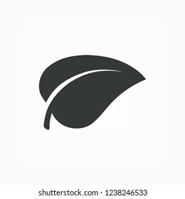 Leaf icon. Vector  Eps 10 