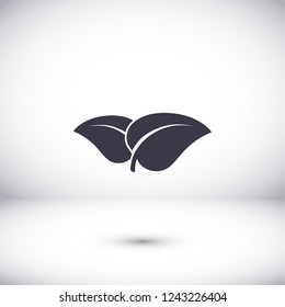 Leaf icon. Vector  Eps 10 