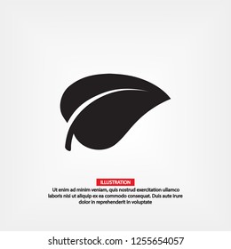 Leaf icon. Vector  Eps 10 