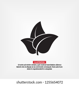 Leaf icon. Vector  Eps 10 