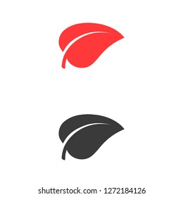 Leaf icon. Vector  Eps 10 