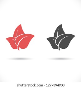 Leaf icon. Vector  Eps 10 