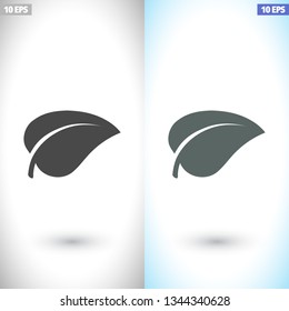 Leaf icon. Vector  Eps 10 