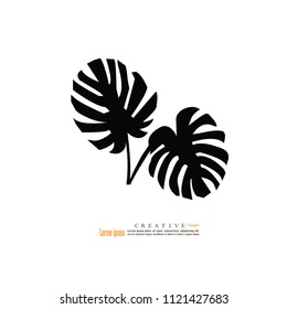 Leaf  Icon. Vector illustration.