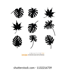 Leaf Icon. Vector illustration.