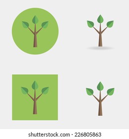 leaf icon vector illustration