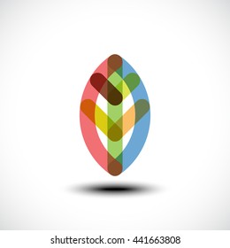 Leaf icon. Vector illustration