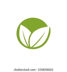Leaf icon Vector Illustration design Logo template