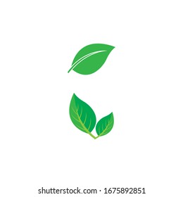 Leaf icon Vector Illustration design Logo template
