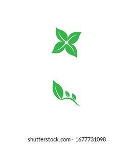 Leaf icon Vector Illustration design Logo template