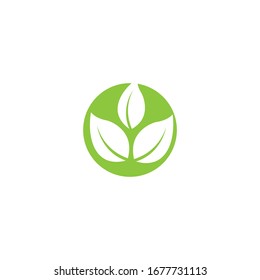 Leaf icon Vector Illustration design Logo template