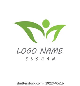 Leaf icon Vector Illustration design Logo template