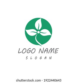 Leaf icon Vector Illustration design Logo template