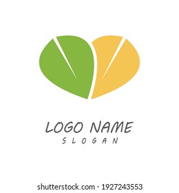 Leaf icon Vector Illustration design Logo template