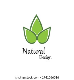 Leaf icon Vector Illustration design Logo template