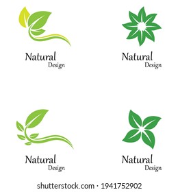 Leaf icon Vector Illustration design Logo template