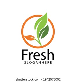 Leaf icon Vector Illustration design Logo template