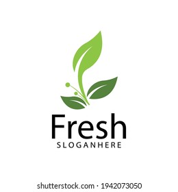 Leaf icon Vector Illustration design Logo template