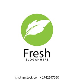 Icono de hoja Modelo de diseño de Ilustración de vectores