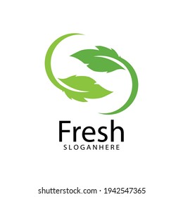 Leaf icon Vector Illustration design Logo template