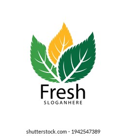 Leaf icon Vector Illustration design Logo template
