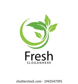 Leaf icon Vector Illustration design Logo template